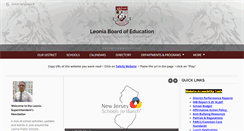 Desktop Screenshot of leoniaschools.org