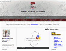 Tablet Screenshot of leoniaschools.org